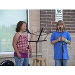 Eden and Kyra singing